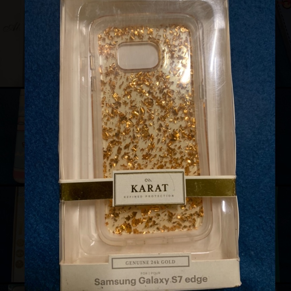 Samsung 7 edge gold case